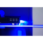 Meuble TV Blanc Laqué Design Led bleu