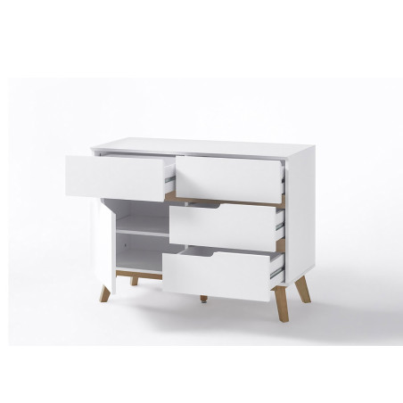 Commode de Salon Scandinave Blanche