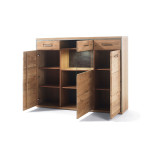 Buffet Haut contemporain en bois Chêne Massif