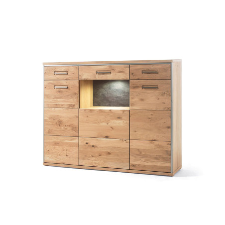 Buffet Haut contemporain en bois Chêne Massif