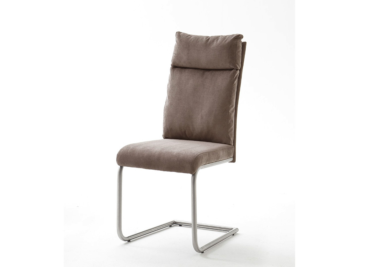 Chaise Tissu Gris ou Marron Clair avec Poignée