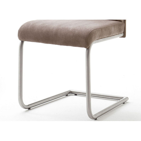 Chaise Tissu Gris ou Marron Clair avec Poignée