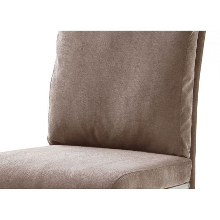 Chaise Tissu Gris ou Marron Clair avec Poignée