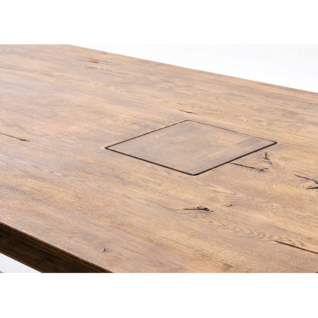 Table à Manger en Bois Massif 180 cm