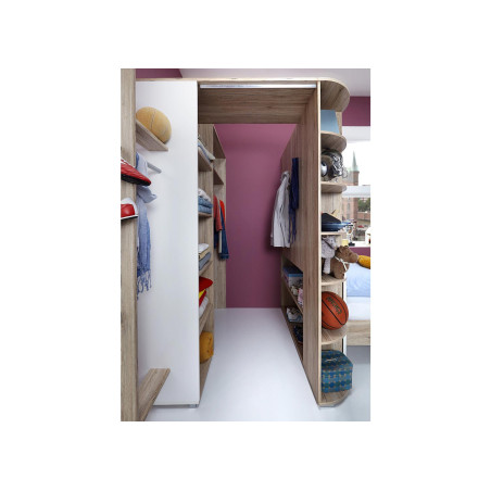 Lit Simple et Armoire Dressing D'angle