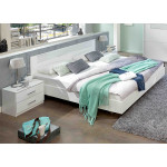 Lit 180x200 cm Blanc - Chambre Adulte