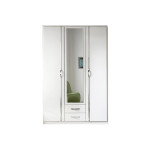 Armoire Blanche - 3 Portes / 2 Tiroirs