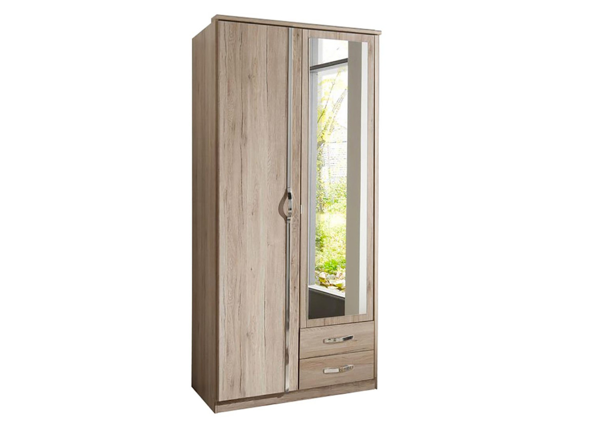 Armoire Bois - 2 Portes / 2 Tiroirs