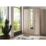 Armoire Bois - 3 Portes / 2 Tiroirs