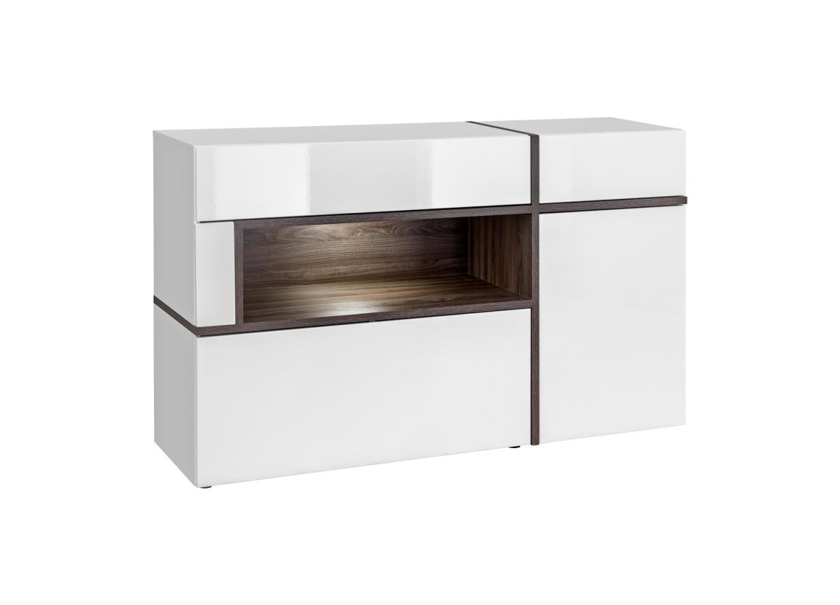 Meuble Buffet Design Blanc & Bois