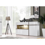 Meuble Buffet Design Blanc & Bois