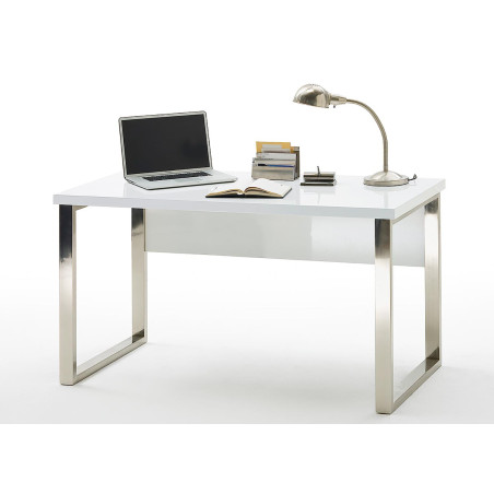 Table de bureau blanc laqué design