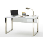 Table de bureau blanc laqué design