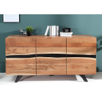 Buffet bois massif et métal 150 cm / Acacia