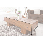 Table basse bois massif / Rectangulaire 100 cm