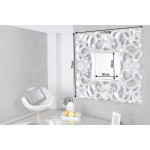 Miroir baroque carré argent antique