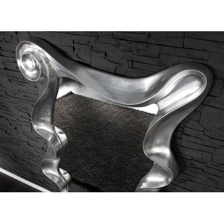 Miroir design argenté 160 cm