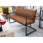 Banquette de Table Cuir Simili vieilli Marron