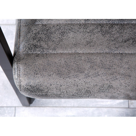 Banquette de Table Cuir Simili vieilli gris