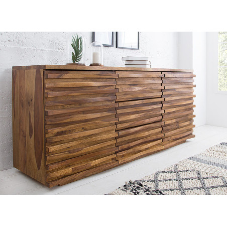 Buffet bois 160 cm - Sesham massif verni