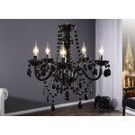 Lustre suspendu noir 5 lampes