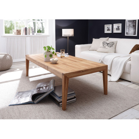 Table basse extensible en bois massif