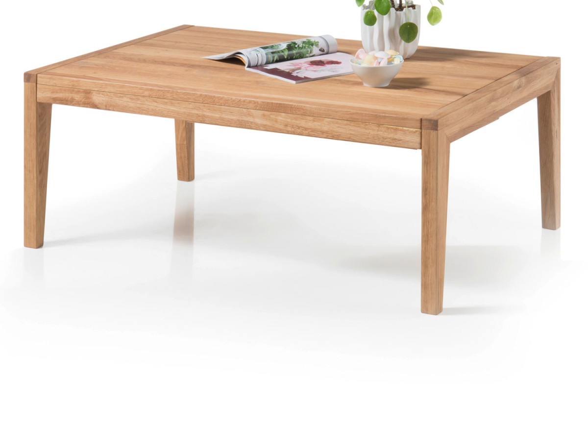 Table basse extensible en bois massif