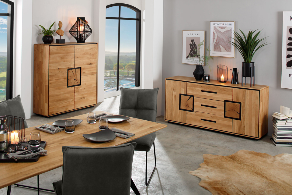 le mobilier style rustique en bois massif