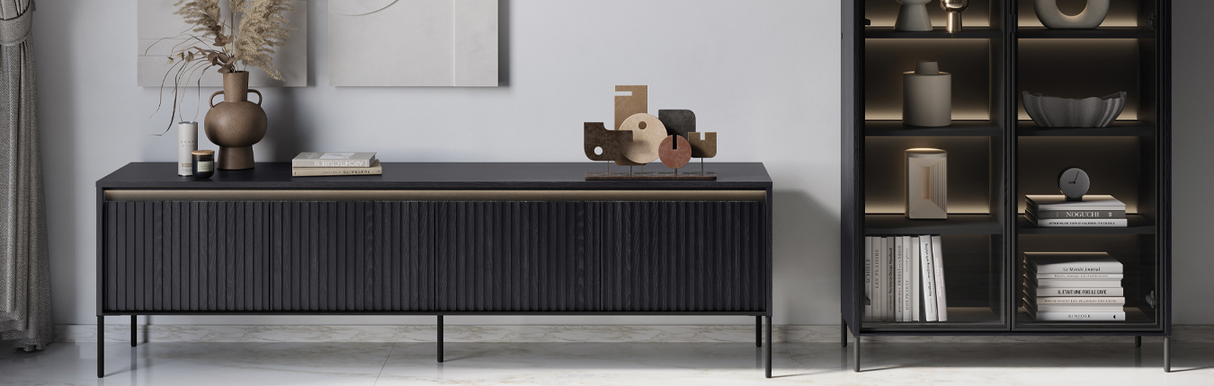 collection marie mobilier noir tendance