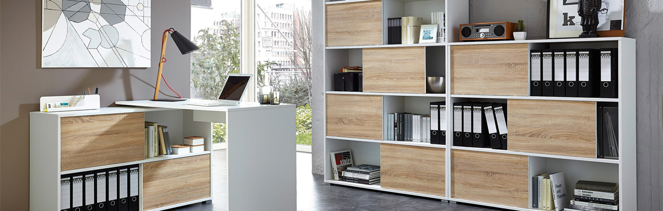 collection lilo meubles bureaux blanc et bois