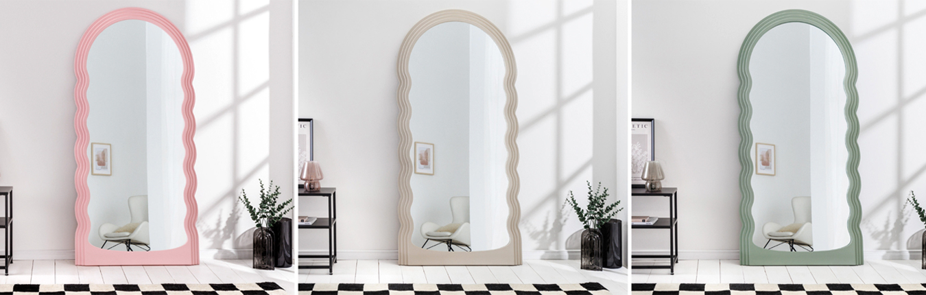 collection miroir wavy tendance art déco