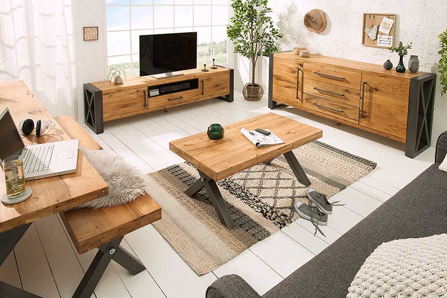 Salon en bois et meubles de séjour - Meubles Bois Massif